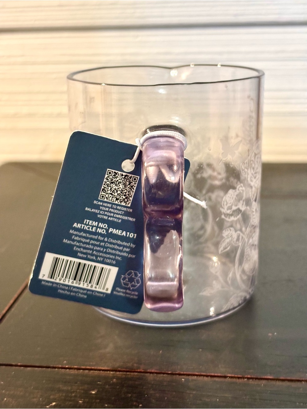 CWC Cook With Color 8oz Glass Floral Measuring Cup Purple Handle NEW - Picture 3 of 8